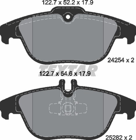 Колодки тормозные (задние) MB C-class (W204/C204)/E-class (C207/A207) 1.6-5.5 07- (Teves) Q+