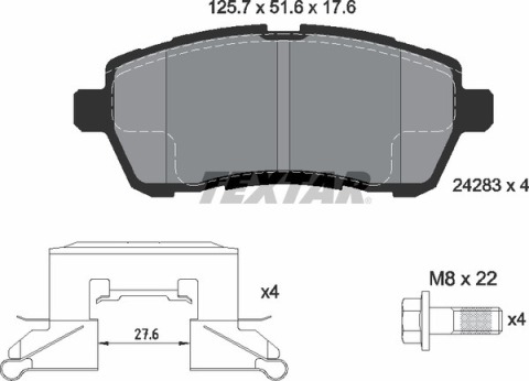 Колодки гальмівні (передні) Ford Fiesta 08- (Lucas)