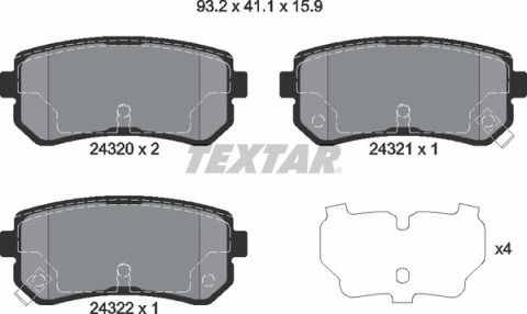 Колодки гальмівні (задні) Hyundai Accent/I20/I30/Ix35/Kia Ceed/Rio/Sportage 1.2-3.3 05- (Mando) Q+