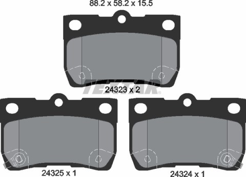 Тормозные колодки (задние) Lexus GS/IS II/IS C 05-