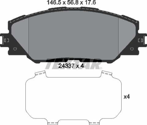 Колодки тормозные (передние) Toyota RAV4 2.0-3.5/Prius 1.8 05- (Advics)