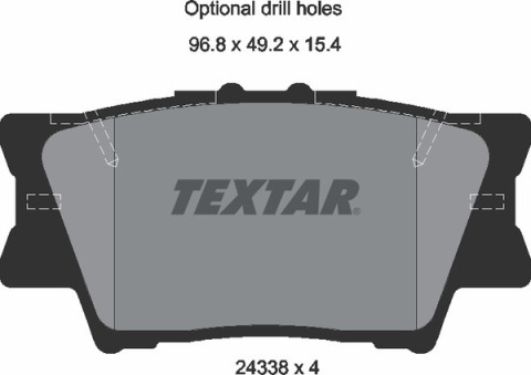 Колодки гальмівні (задні) Toyota Camry/Rav4/Lexus ES 06- (Akebono)