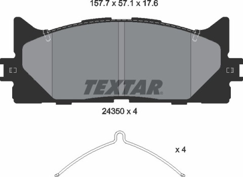 Колодки тормозные (передние) Toyota Camry/Lexus ES 01- (Akebono)