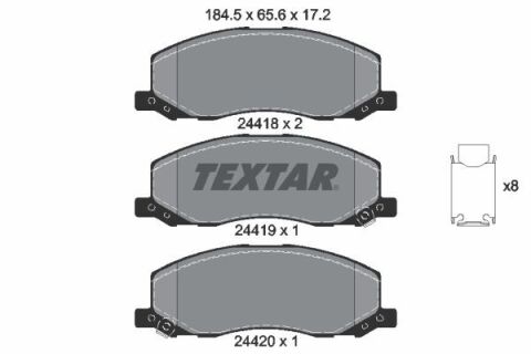 Колодки тормозные (передние) Opel Insignia A 08-17 (TRW)