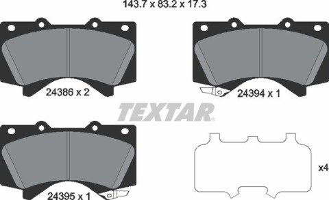 Колодки тормозные (передние) Toyota Land Cruiser 200 08- (Advics)