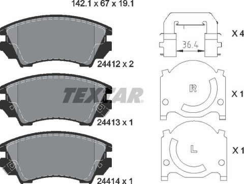 Колодки тормозные (передние) Opel Astra J 12-/Insignia 08- (Mando)