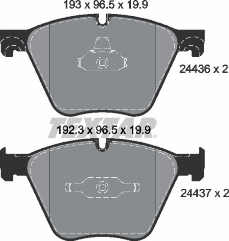 Колодки тормозные (передние) BMW 5 (F07)/7 (F01)/X5 (E70/F15)/X6 (E71/F16) 06- (ATE-Teves) (Q+)