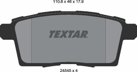 Колодки тормозные (задние) Mazda CX-7 2.2-2.5 06-