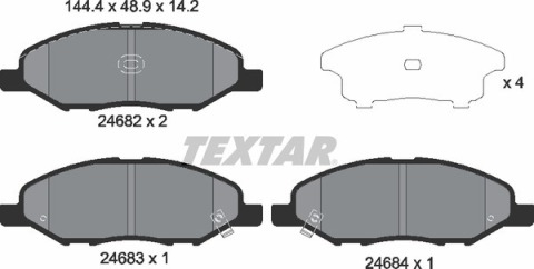 Колодки тормозные (передние) Nissan Micra II/III/Note/Tiida 04-13 (Sumitomo)