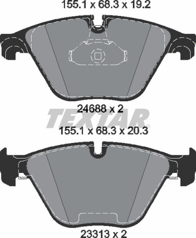 Колодки тормозные (передние) BMW 5 (F10, F11)/6 (F06, F12, F13) 09- (Teves) Q+