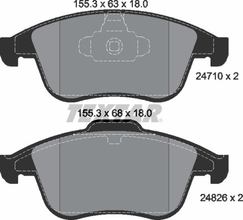 Колодки тормозные (передние) Renault Megane III/Laguna III 1.5dCi/2.0dCi 07- (Teves) Q+