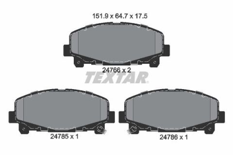 Колодки тормозные (передние) Honda Accord VIII 07-/IX 12- (Akebono) Q+