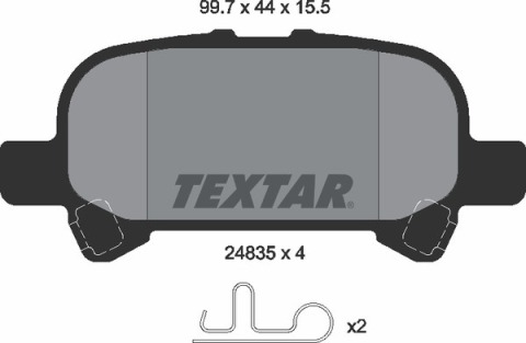 Колодки гальмівні (задні) Toyota Camry/Avalon/Solara 99-12