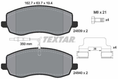 Колодки тормозные (передние) Citroen C8/Peugeot 807 2.0/2.2 HDi 06- (Lucas) Q+