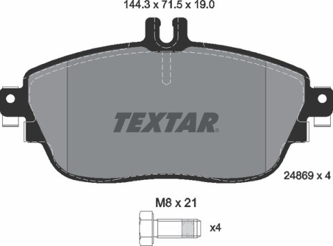 Колодки тормозные (передние) MB B-class (W242/246)/ GLA-class (X156) 11- (TRW) Q+