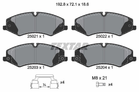 Колодки гальмівні (передні) Land Rover 2.0-5.0 4x4 06- (TRW) Q+