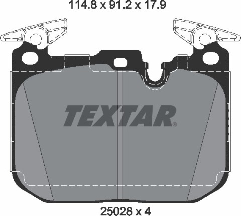 Колодки тормозные (передние) BMW 3 (F30/F31/F34)/ 4 (F32/F36) 11- (Brembo)