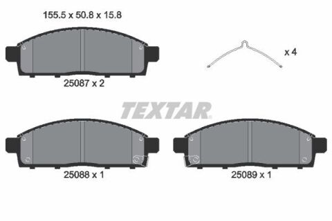 Колодки тормозные (передние) Mitsubishi L200 07- / Fiat Fullback 16- (Tokico)