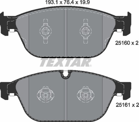 Колодки тормозные (передние) Audi A8/Q5 10- (Teves) Q+