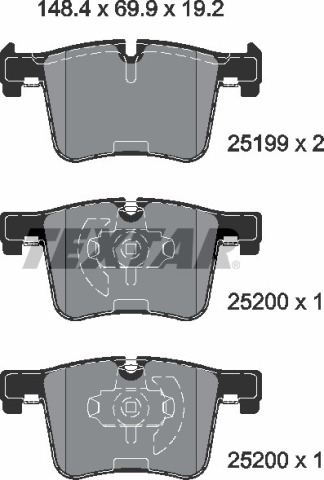 Колодки гальмівні (передні) BMW 1 (F20)/2 (F22)/3 (F30)/4 (F32) 11- (Bosch) Q+