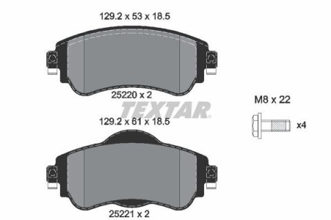 Колодки тормозные (передние) Citroen C4 09-/DS4 11-15 (TRW) Q+ Колодки тормозные (передние) Citroen C4 09-/DS4 11-15 (TRW) Q+
