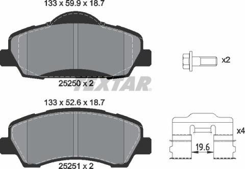 Колодки гальмівні (передні) Citroen C4 Cactus 14- /Peugeot 308 II/SW 13- (Mando) Q+