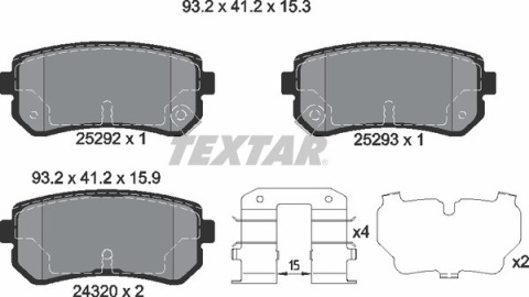 Колодки тормозные (задние) Hyundai ix35/Sonata/Kia Cerato/Sportage 09- (Mando) Q+