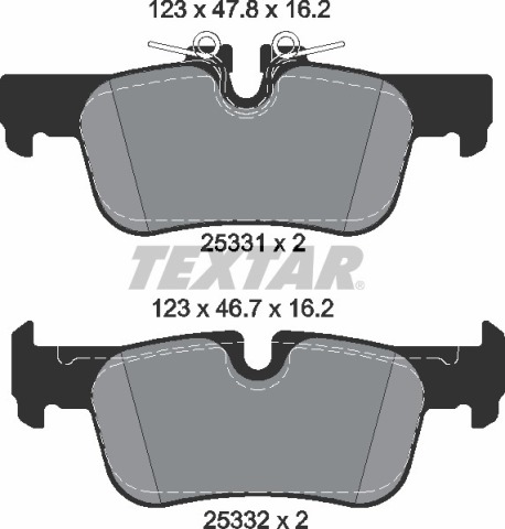 Колодки гальмівні (задні) BMW 2 (F44-46)/X1/i3 Hybrid 13- (Ate-Teves) Q+