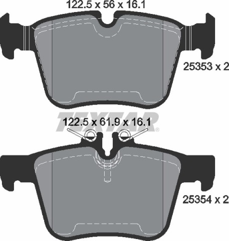 Колодки гальмівні (задні) MB C-class (W205/A205/S205/C205) 14- (Teves) Q+