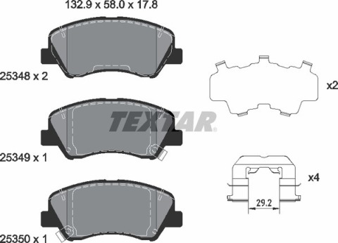 Колодки гальмівні (передні) Hyundai Accent IV/Kia Rio 10- (Mando) Q+