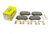 Колодки гальмівні (передні) Jeep Cherokee 2.0-2.2 CRD/3.2 13- (Akebono) Q+