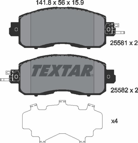 Колодки тормозные (передние) Nissan Leaf 14-/Teana III 13- (Sumitomo)