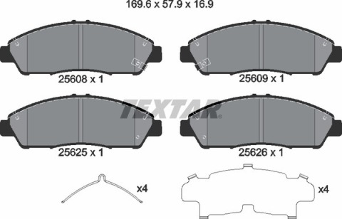 Колодки гальмівні (передні) Honda Pilot 08- (Akebono)