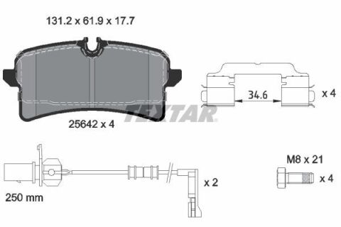 Колодки тормозные (задние) Audi A6/A7/A8 12-18 (TRW) Q+