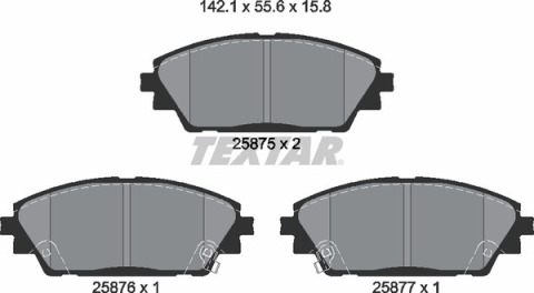 Колодки тормозные (передние) Mazda 3 13-/CX-3 15-