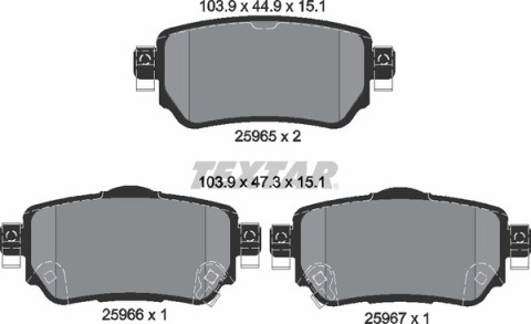 Тормозные колодки (задние) Renault Kadjar/ Koleos/Nissan Qashqai/ X-trail13-/Leaf 17- (TRW)