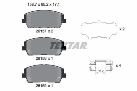 Колодки тормозные (передние) Hyundai Santa Fe 2.0/2.4 18- Q+