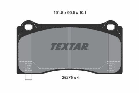 Тормозные колодки (передние) Tesla Model 3/Y 18- (с датчиком) (Brembo) Q+