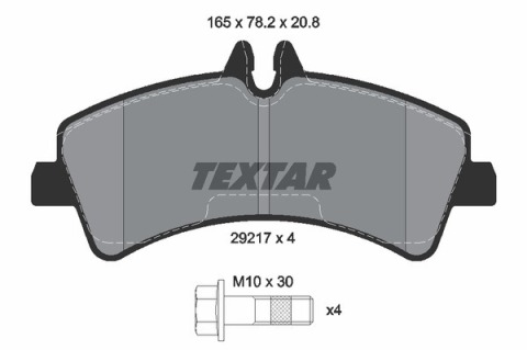 Колодки тормозные (задние) MB Sprinter 509-519 CDI/VW Crafter 50 06- (спарка) (Bosch) Q+