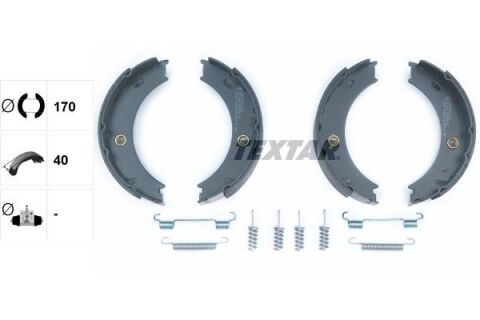 Колодки ручника MB Sprinter 408-416 96-06 (170x40) (з пружинками) Колодки ручника MB Sprinter 408-416 96-06 (170x40) (з пружинками)