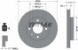 Диск тормозной (передний) Renault Kangoo 1.2i/1.4i/1.9D 97-00 (-238x20.1) (-ABS) PRO, фото 8 - интернет-магазин Auto-Mechanic