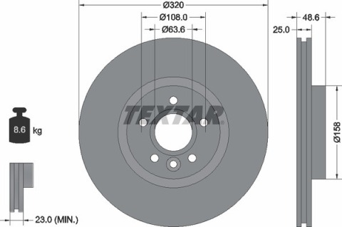 Диск гальмівний (передній) Ford Focus/ Kuga II 07-/Connect 13- (320x25) (заменен на 92282105) Диск гальмівний (передній) Ford Focus/ Kuga II 07-/Connect 13- (320x25) (заменен на 92282105)