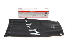 Набір ключів ріжково-накидних з тріскачкою 8-19 мм 5 од.