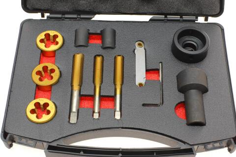 Набір інструментів для відновлення різьби (M12x1.25/M12x1.5/M15x1.5) (13 шт)
