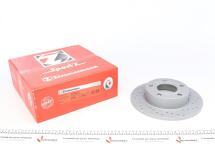 Диск гальмівний (задній) Audi A4/VW Passat 95-05 (245x10) (з покриттям) (з отвором) (повний)