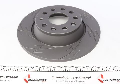 Диск тормозной (задний) Audi A3/Skoda Octavia/VW Golf/Passat 04-14 (282x12) (с покрытием)( с прорезью)