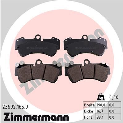 Колодки гальмівні (передні) Porsche Cayenne/VW Touareg 02-10 (Brembo) (190x99,5x16.7) Колодки гальмівні (передні) Porsche Cayenne/VW Touareg 02-10 (Brembo) (190x99,5x16.7)