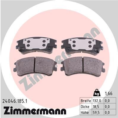 Колодки тормозные (передние) Mazda 6 02-07 (Akebono)