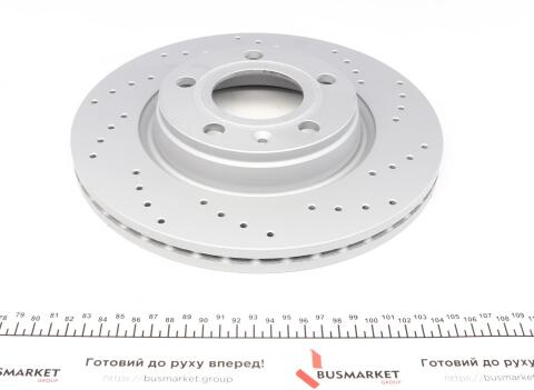Диск гальмівний (передній) VW Passat 96-00 (280x22) (з покриттям) (з отвором) (вентильований)