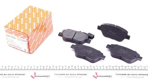 Колодки тормозные (передние) Fiat Fiorino 07- (Bosch) (с датчиком)